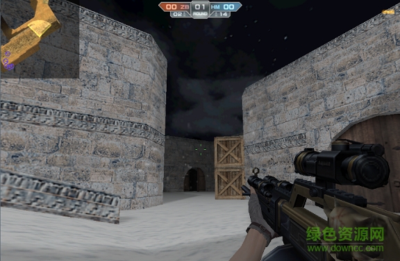 cs1.6雪地沙漠地图