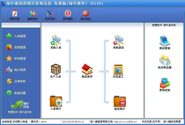绿叶通用进销存系统