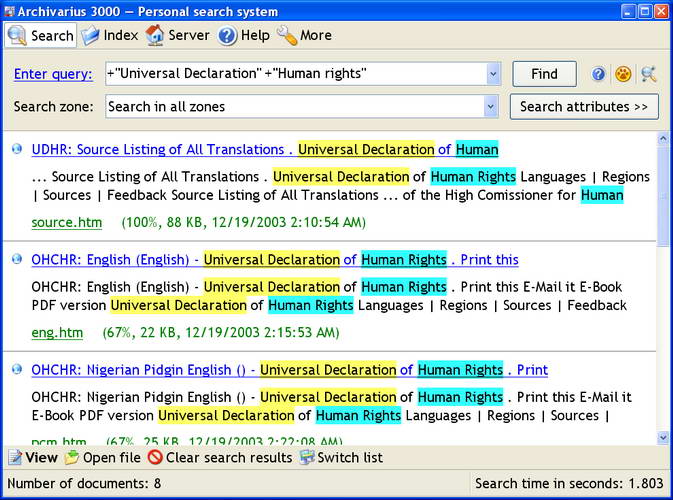 archivarius 3000搜索