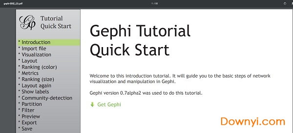 gephi中文教程pdf