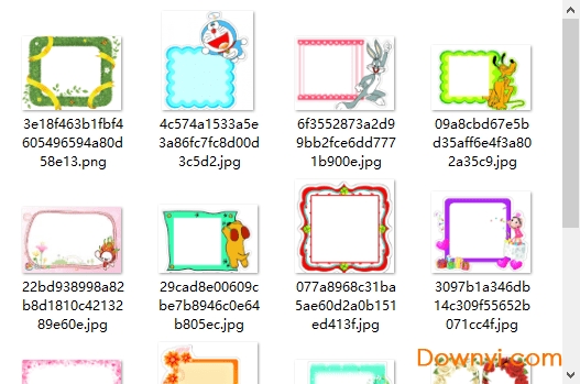 大头贴图片模板