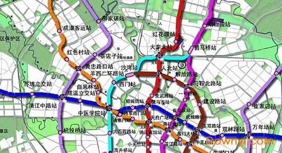 成都轨道交通规划图高清版
