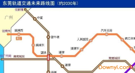 东莞地铁规划高清图