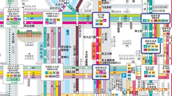 日本京都地铁线路图