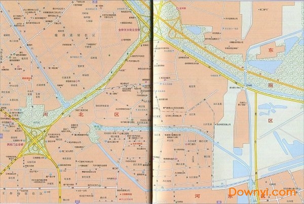 月牙河街道地图