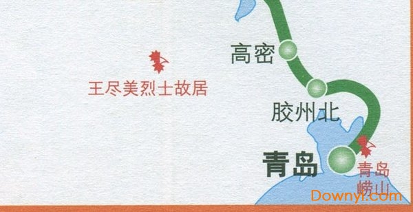 济青客运专线图