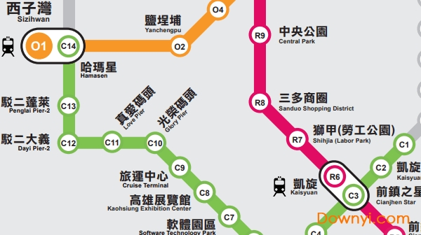 高雄地铁线路图