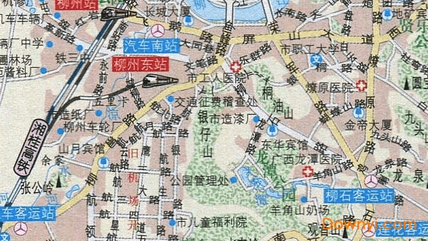 柳州周边自驾游地图