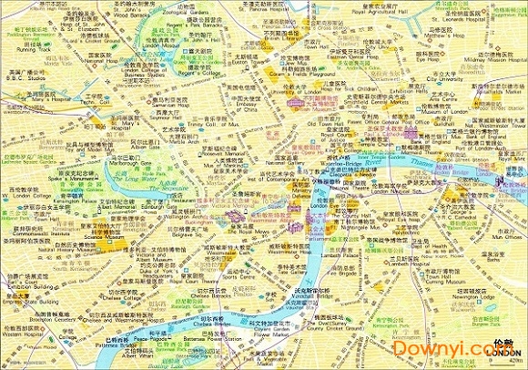 伦敦地图 伦敦市区地图