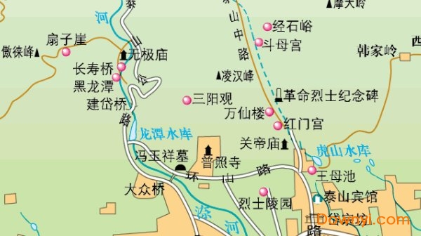 泰山景区地图高清版