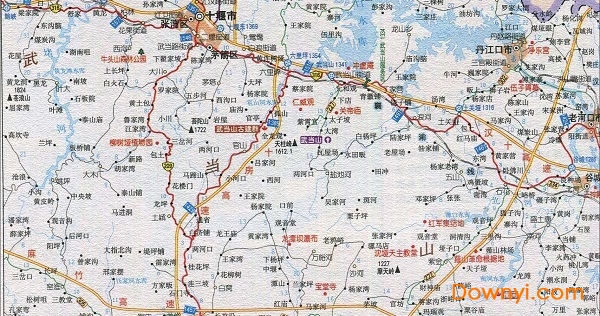 湖北武当山地图