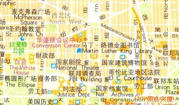 华盛顿地图中文版