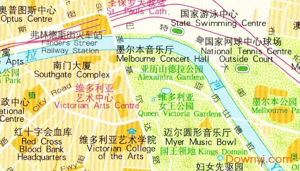 墨尔本地图中文版