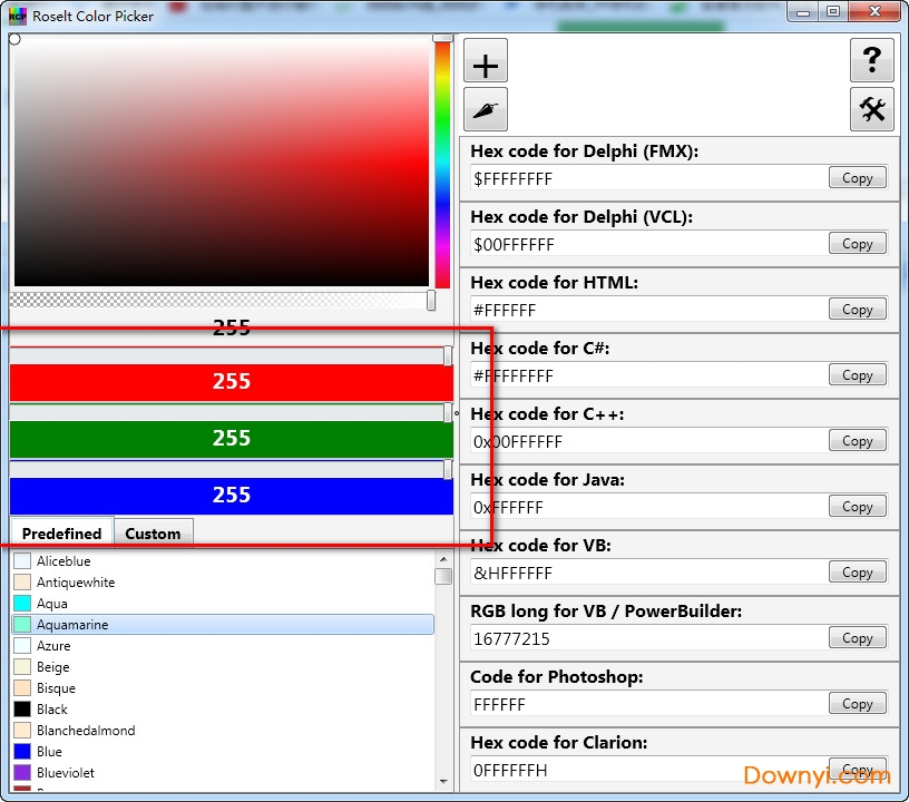 roselt color picker使用教程3 roselt color picker软件3