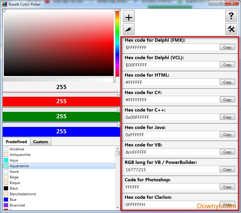 roselt color picker使用教程4 roselt color picker软件4