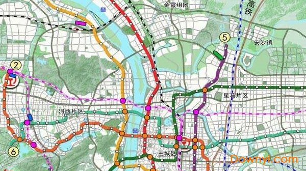 长沙地铁规划图高清版