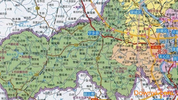 长沙地图全图 长沙地图高清大图