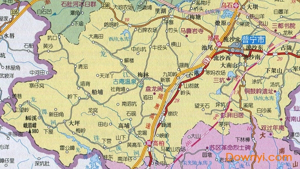 揭阳地图 揭阳市地图全图
