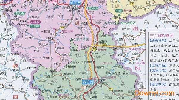 三门峡地图 三门峡市地图全图