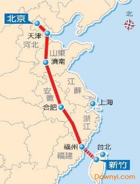 京台高速全程路线图 京台高速公路线路图