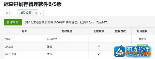 冠森进销存管理软件网络版 冠森进销存管理软件