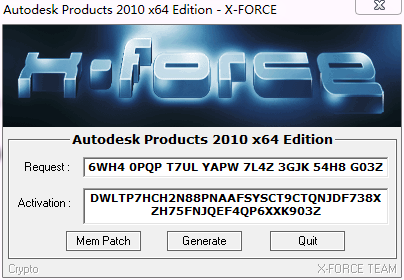 AutoCAD 2010(64位/32位)注册机