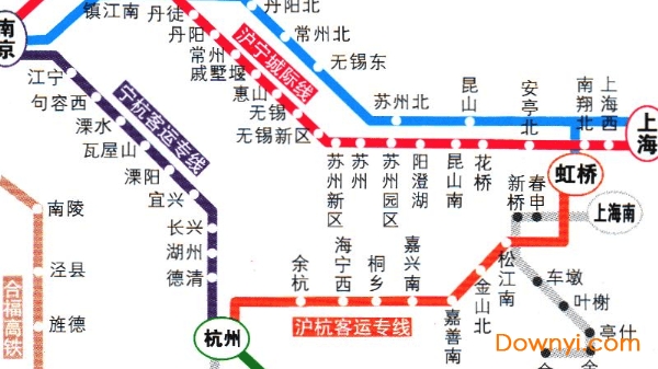 全国高铁图高清版