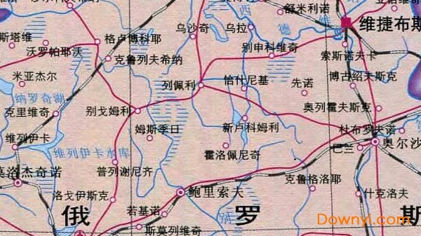 白俄罗斯地图高清版