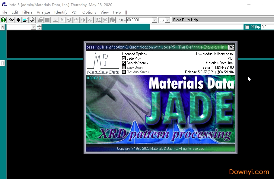 Mdi Jade 5.0(xrd分析软件)