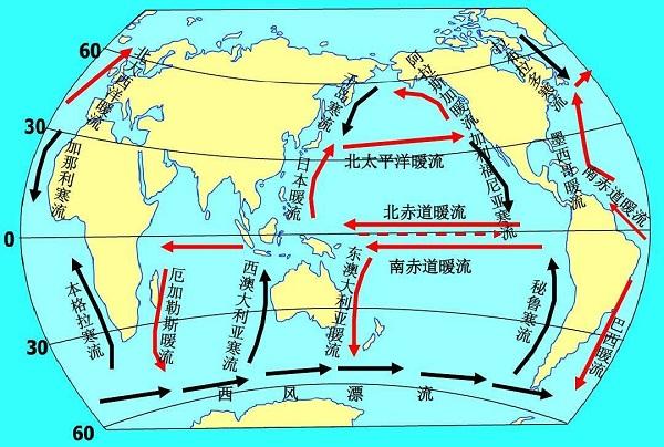 世界气候洋流图免费版