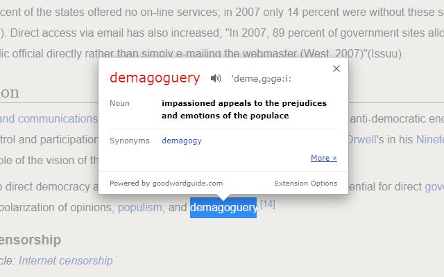 即时词典谷歌插件