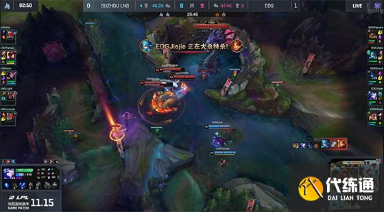 LOL-LPL：Flandre刀妹单杀Ale杰斯，EDG