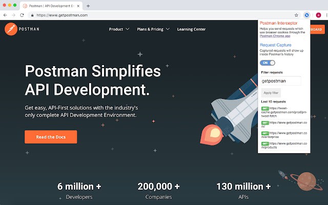 postman interceptor cookie