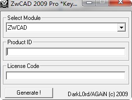 中望cad2009激活码注册机 中望cad2009激活码注册机