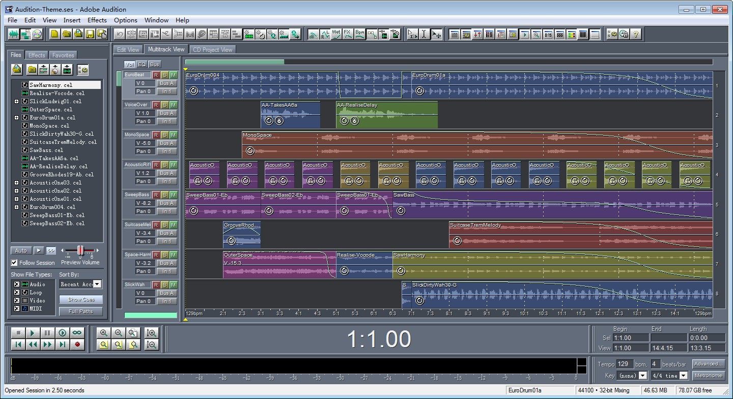 Adobe Audition 1.5免费版