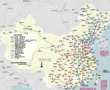 全国铁路地图