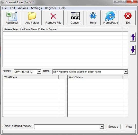excel转dbf转换器