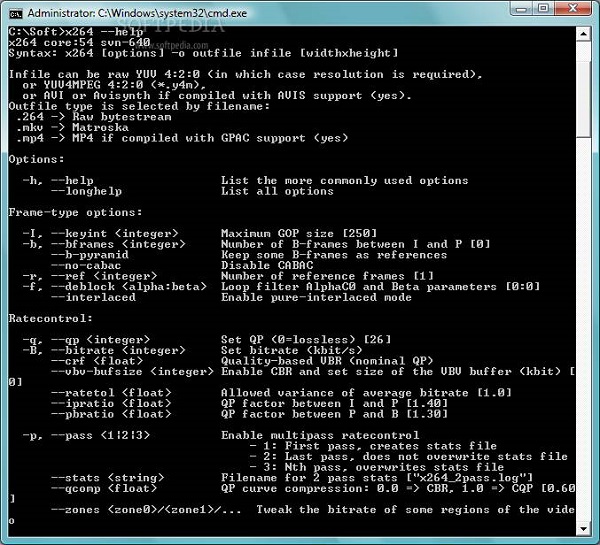 x264video codec软件