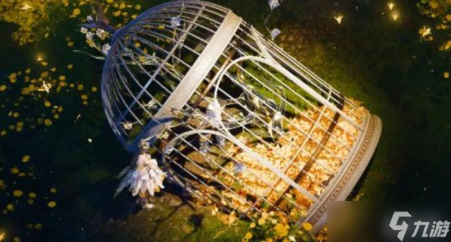 《无限暖暖》雕像前的厚墩墩犬