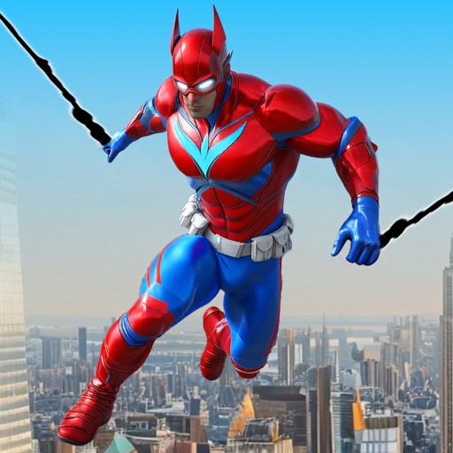 虚拟超级英雄家庭游戏 - 绳索英雄飞行城市犯罪游戏