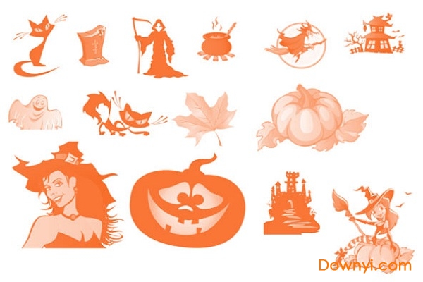 多款万圣节ps笔刷