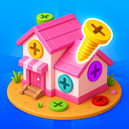 镶钻高手 - 打螺丝3D，解压打螺丝游戏